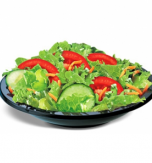 Vegetable salad with spicy dressing