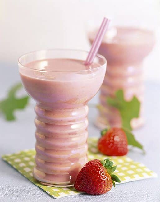 Strawberry milk drink