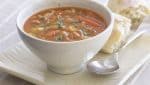 Meat soup with tomatoes