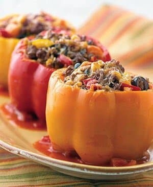 vegetable stuffed bell peppers