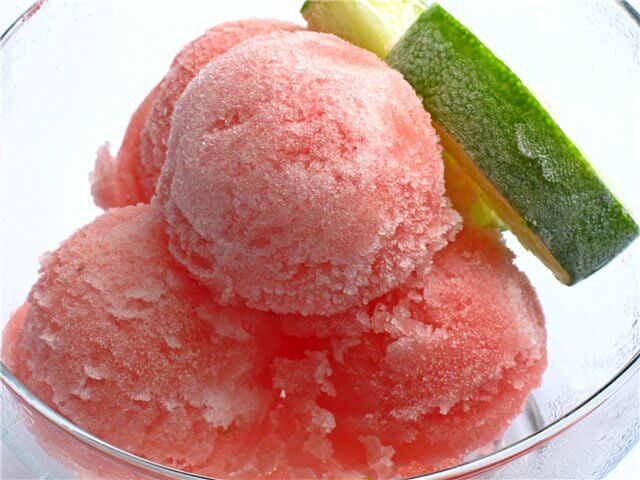 Watermelon ice-ream