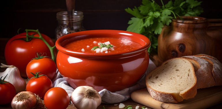 Holodnik (cold soup with tomatoes)