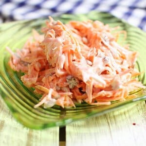 Carrot and hard cheese salad