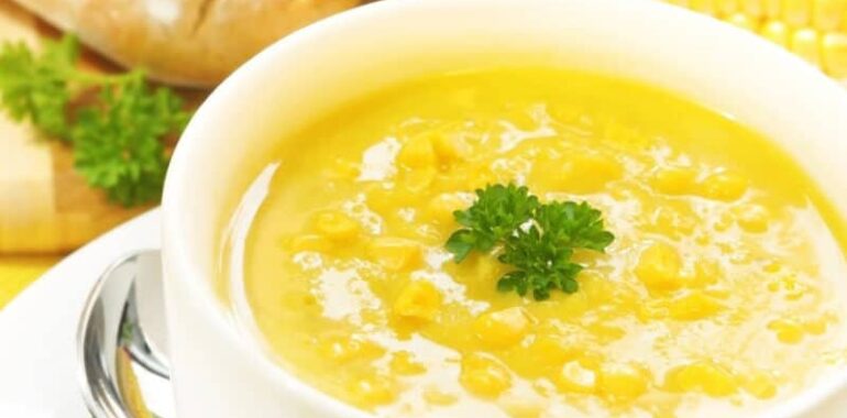 Sweet corn soup