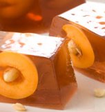 Jelly with apricot and nuts
