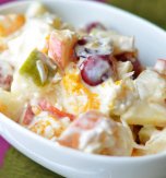 Fruit salad with sweet creamed curds