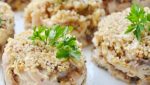 Calamari, mushroom, and walnut salad