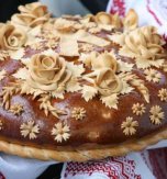 Wedding round loaf of bread
