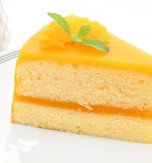 Cottage-cheese cake with orange