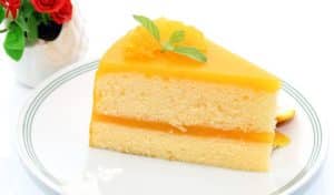Orange curd cake