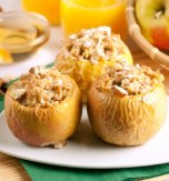 Baked apples stuffed with dried fruit