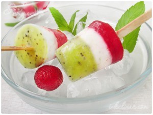 Fruit yogurt ice cream