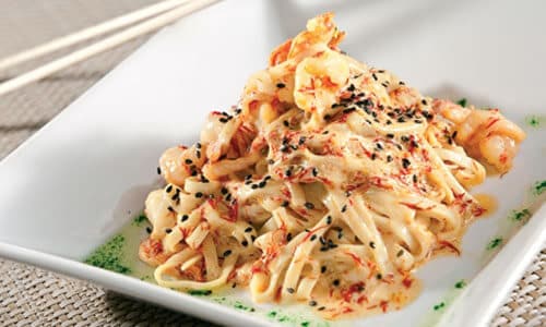 Shrimp and rice noodles