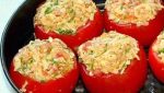 Tomatoes stuffed with eggs and carrot