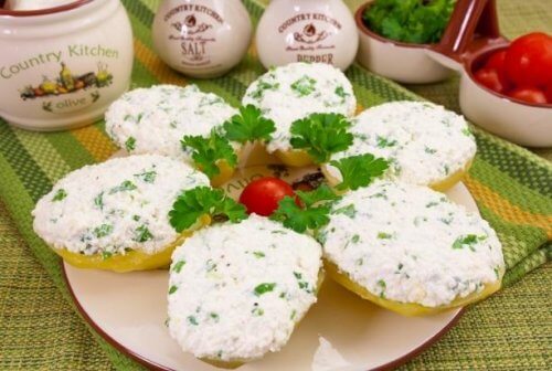 Spicy curd appetizer