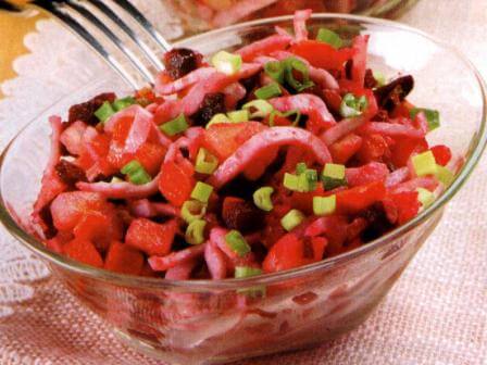 Vinegret (Vegetable Salad) With Calamari