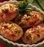 Shrimp and Mushroom Stuffed Potatoes