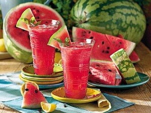 Watermelon and lemon juice