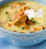 Potato and Chanterelle Mushrooms Cream Soup