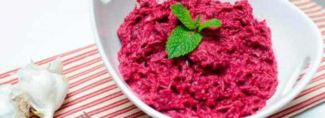 Beetroot and Horseradish Appetizer with Lemon Dressing