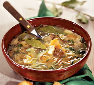 Veal, Mushroom, and Vegetable Soup