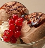 Chocolate Ice-cream Dessert for St. Valentine’s Day