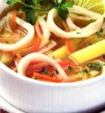 Potato Soup with Calamari