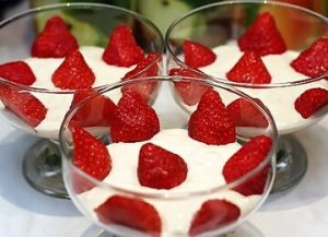 Strawberry and cream dessert