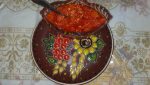 Adjika sauce (tomato and red bell pepper sauce)