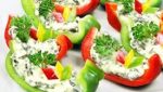 Bell pepper and cheese appetizer