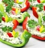Bell Pepper and Cheese Appetizer