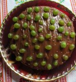 Cocoa Cake with Grapes