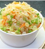 Cabbage and Carrot Salad with Tangy Seasoning