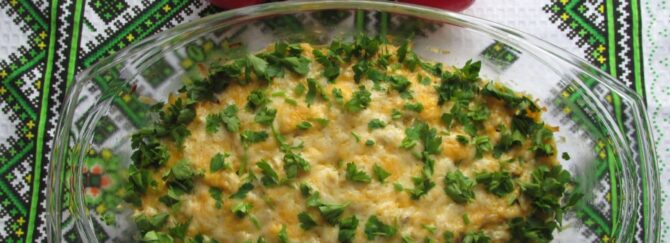 Cheesy chicken and potato casserole
