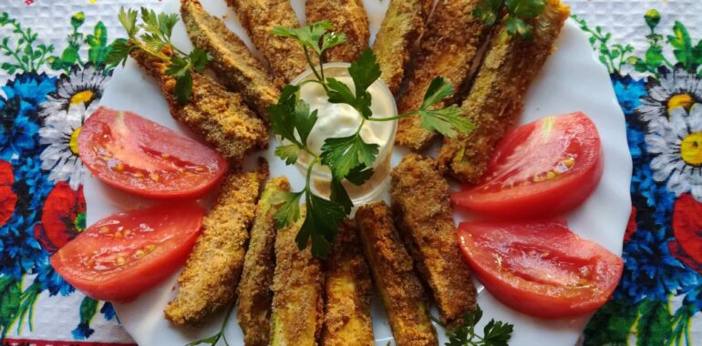 Crispy baked zucchini fries – Healthy alternative for all French fry lovers