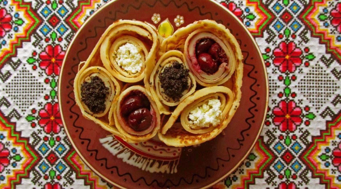 Delicious filled crepes