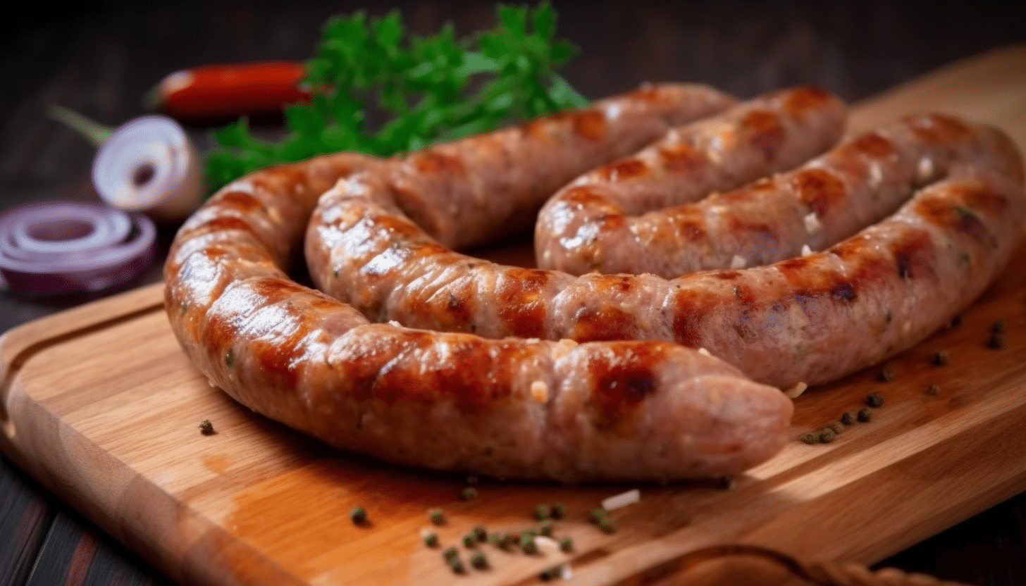 Homemade pork sausage