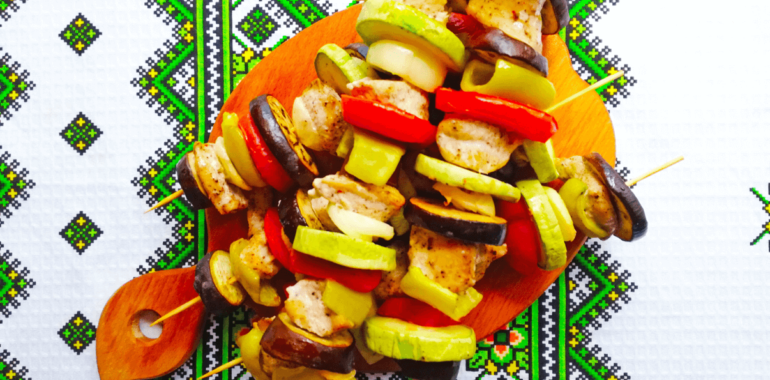 Chicken and veggie skewers – Summertime delicacy