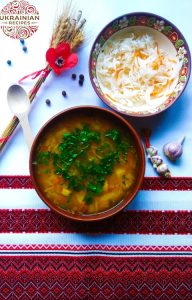 Ukrainian sauerkraut soup