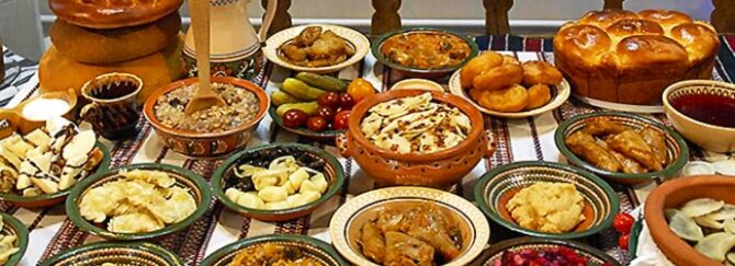 Fasting dishes in the Ukrainian cuisine
