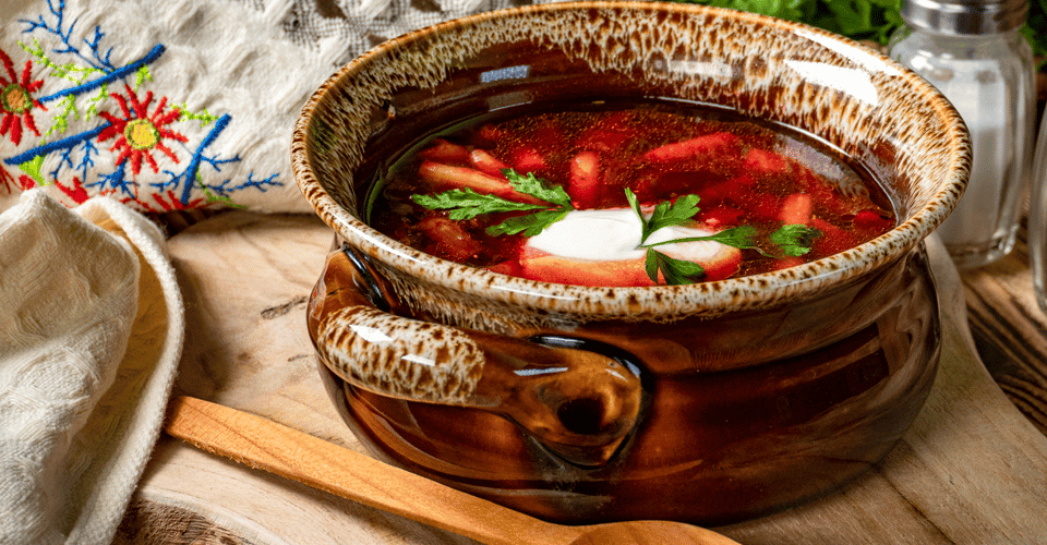 Borsch (beetroot soup)