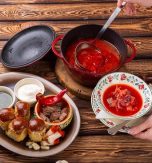 How Ukrainian borsch is cooked abroad