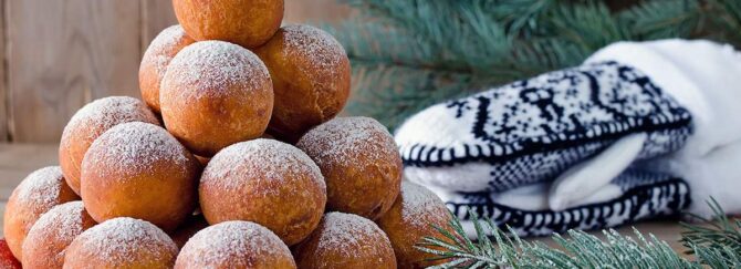 Ukrainian Christmas doughnuts