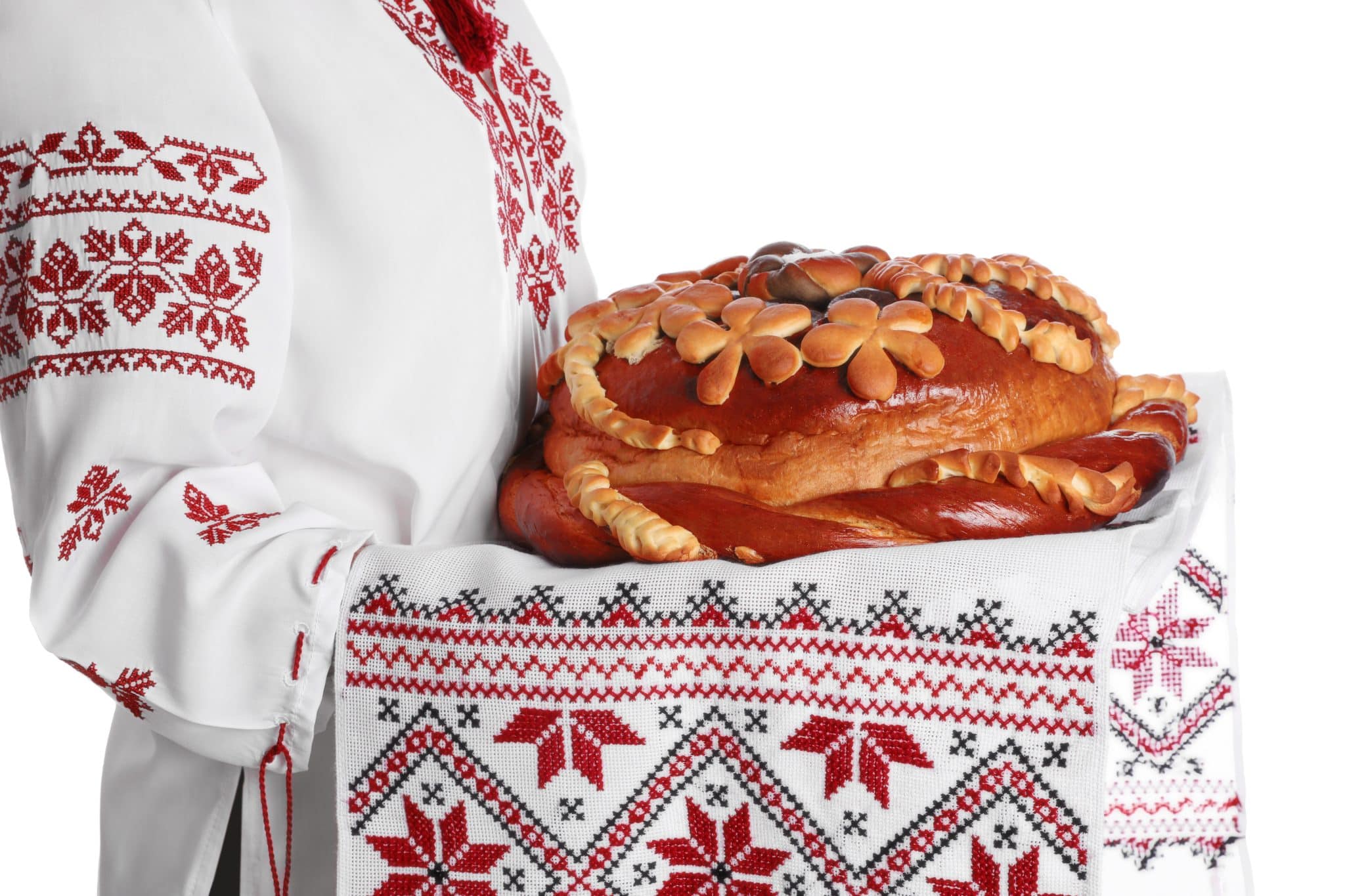 Traditional Ukrainian bread palianytsia